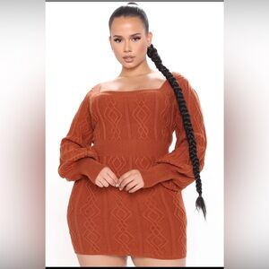 Fashion Nova Hello Cutie Sweater Mini Dress